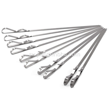 Tusuk Sate Kabob 17&quot; Tusuk Sate Barbecue Stainless Steel